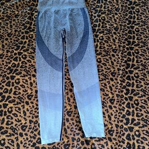 PINK Victoria's Secret Blue Seamless Leggings